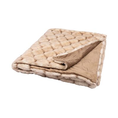 Plaid Decoris CERA Beige - Couverture - Publicité Plaid Decoris CERA Beige - Couverture - Publicité