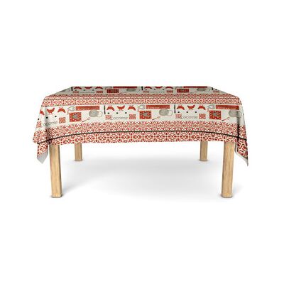 Nydel COCOTTE Nappe Rouge Imperméable - Tablecloth - Publicité Nydel COCOTTE Nappe Rouge Imperméable - Tablecloth - Publicité