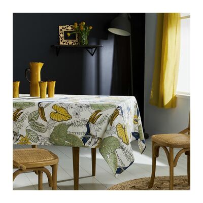 Nappe BRÉSIL blanche - 160x300 cm - Publicité Nappe BRÉSIL blanche - 160x300 cm - Publicité