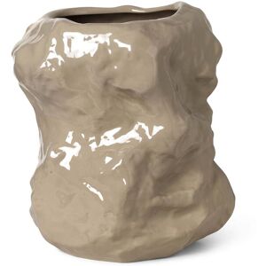 ferm LIVING - Tuck Vase de sol, Ø 34 x H 40 cm, cashmere