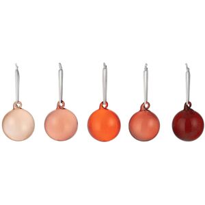 Iittala - Boules en verre Ø 4 cm, rouge (set de 5)