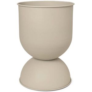 ferm LIVING - Hourglass Pot de fleurs moyen, Ø 41 x H 59 cm, cashmere