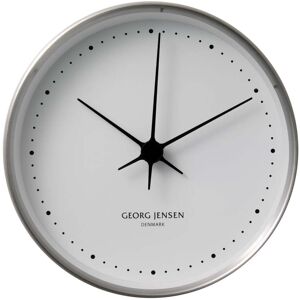 Georg Jensen - Henning Koppel horloge murale Ø 22 cm, Acier inoxydable / blanc