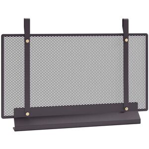 Eldvarm - Grille pare-étincelles Emma, Classique 70 cm, gris foncé