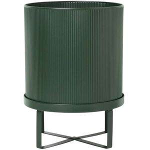 ferm LIVING - Bau Pot à plantes, Ø 18 x H 24 cm, vert foncé