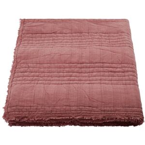 House Doctor - Ruffle Couverture, 130 x 180 cm, dusty berry