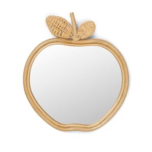 ferm LIVING - Miroir pour enfants Apple, 42 x 37 cm, naturel