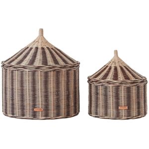 OYOY - Circus Panier de rangement, nutmeg (lot de 2)