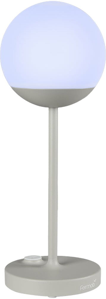 Fermob - Mooon! Lampe LED rechargeable, H 41 cm, gris argile