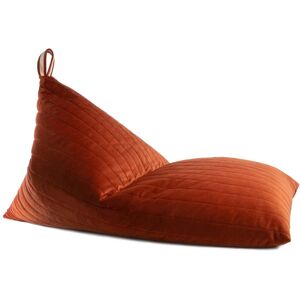 Nobodinoz - Pouf essaouira velours, 115 x 77 cm, wild brown