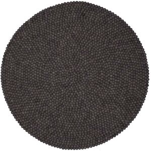 myfelt - Hugo Tapis de boules de feutre, Ø 90 cm, anthracite