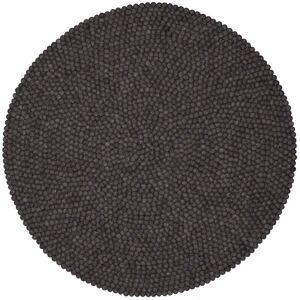 myfelt - Hugo Tapis de boules de feutre, Ø 140 cm, anthracite