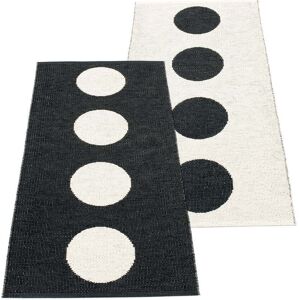 Pappelina - Vera tapis réversible, 70 x 150 cm, noir / vanille