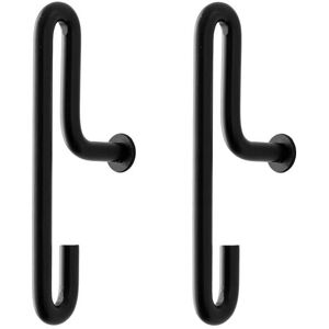 Moebe - Wall Hook petit, noir (ensemble de 2)