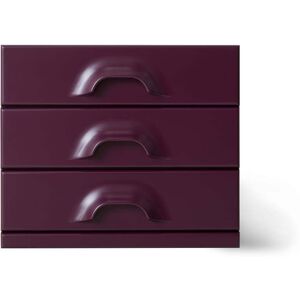 HKliving - Commode 3 tiroirs, mulberry