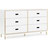 Normann Copenhagen - Commode Kabino avec 6 tiroirs, blanche