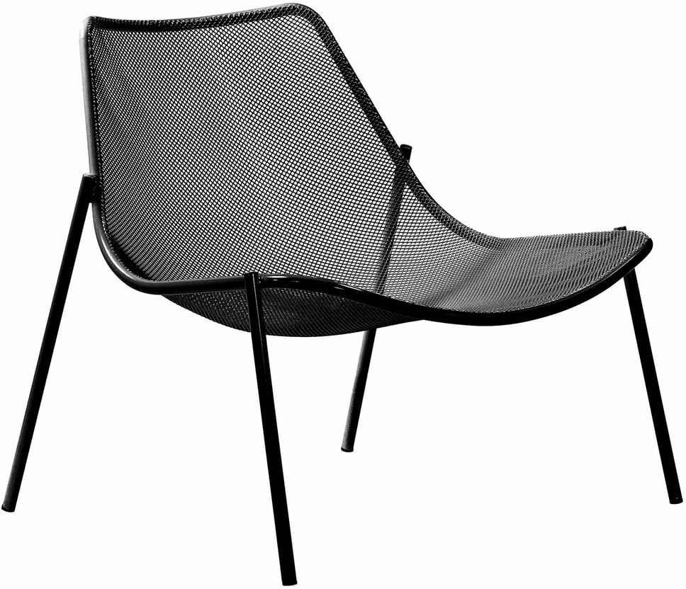 Emu - Chaise lounge Round, noir