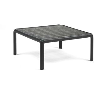 NARDI - Table de jardin komodo 70 x 70 cm, verre / anthracite