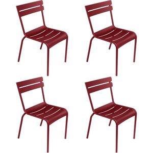 Fermob - Luxembourg Chaise, chili (lot de 4)