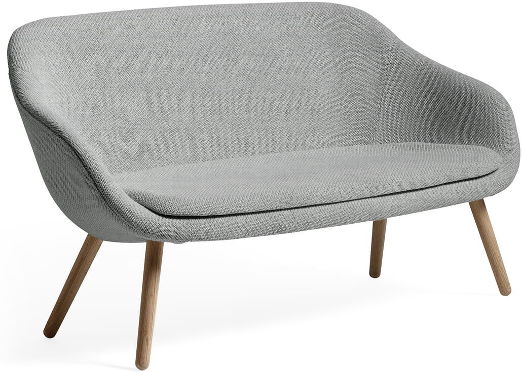 HAY - About a lounge sofa for comwell, chêne savonné / remix 123 (gris clair)