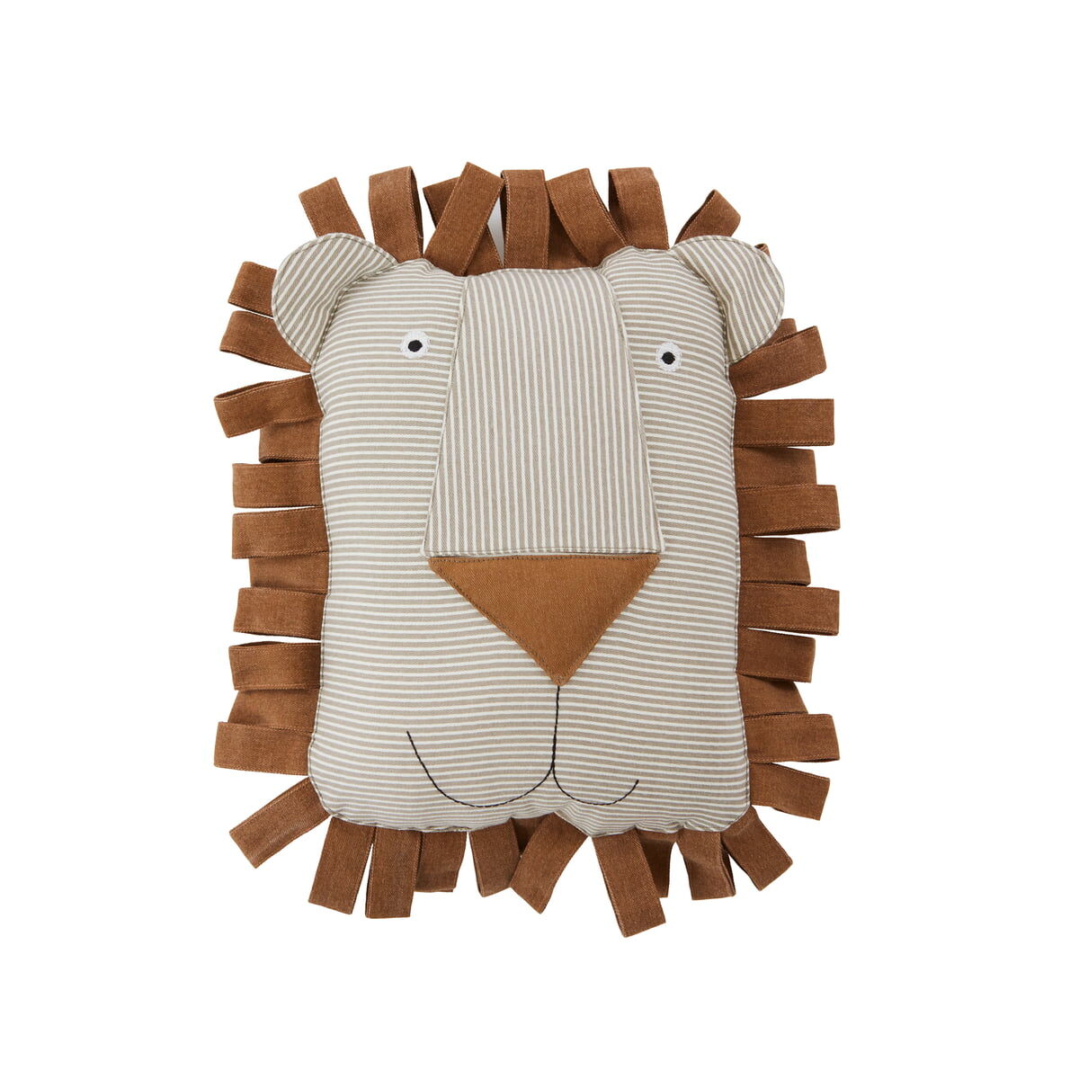 OYOY - Denim Coussin pour enfant, lion Lobo