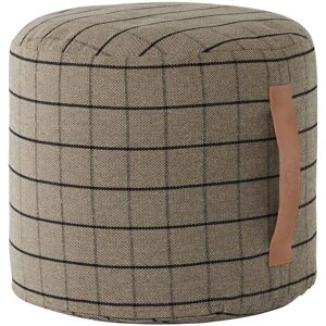 Oyoy - Pouf à grille ø 40 cm, marron