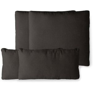 HKliving - Coussin pour l'aluminium Outdoor Lounge Canapé, noir