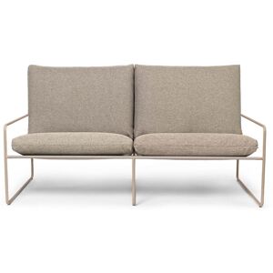 ferm LIVING - Desert Dolce Outdoor Canapé 2 places - Cashmere / dark sand