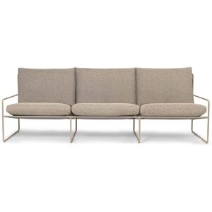 ferm LIVING - Desert Dolce Outdoor Canapé 3 places, cashmere / dark sand