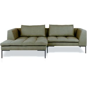 Nuuck - Rikke Canapé, Chaise L, 246 x 170 cm, vert (Enna Sage Green 1063)