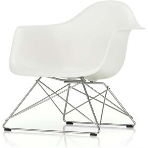 Vitra - Eames Plastic Armchair LAR, chrome / blanc (patins en feutre basic dark)