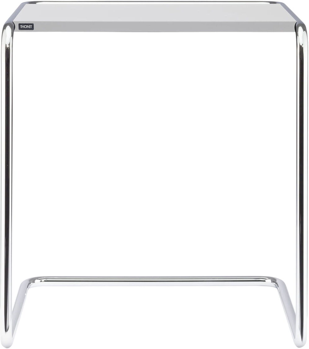 Thonet - B 97 b Table d'appoint, chrome / vernis de finition blanc pur (RAL 9010)