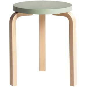 Artek - 60 Tabouret, laqué vert / bouleau naturel