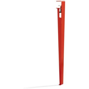 TipToe - Pied de table et de bureau H 75 cm, rouge tomate