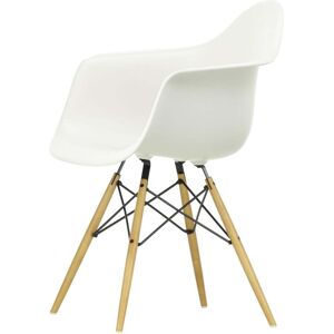 Vitra - Eames Plastic Armchair DAW, erable jaunatre / blanc (patins en feutre blanc)