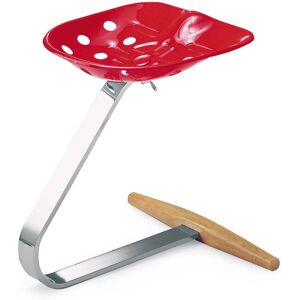 Zanotta - Tabouret Mezzadro, rouge