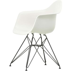 Vitra - Eames Plastic Armchair DAR, basic dark / blanc (patins en feutre basic dark)