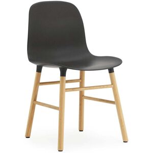 Normann Copenhagen - Chaise Form, pietement chene / noir