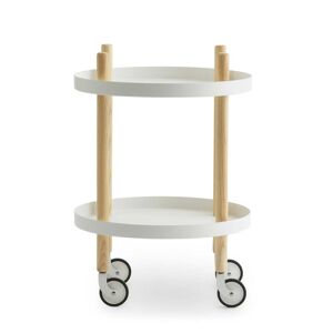 Normann Copenhagen - Chariot a côte des blocs Ø 45 cm, frene / blanc