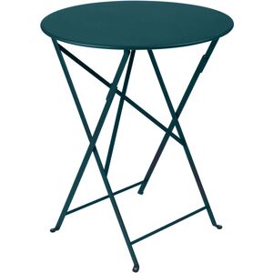 Fermob - Bistro Table pliante Ø 60 cm, bleu acapulco