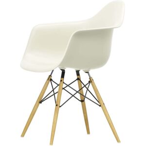 Vitra - Eames Plastic Armchair DAW, erable jaunatre / galet (patins en feutre blanc)