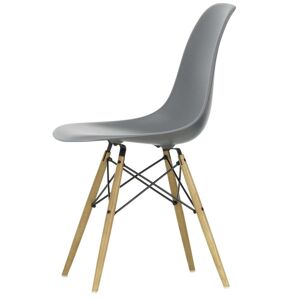 Vitra - Eames Plastic Side Chair DSW, frene couleur miel / gris granit (patins en feutre blanc)