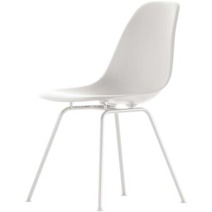 Vitra - Eames Plastic Side Chair DSX, blanc / blanc (patins en feutre blanc)