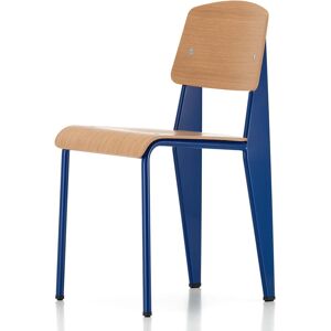 Vitra - Chaise Prouvé Standard, chêne naturel / Bleu Marcoule