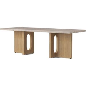 Audo - Androgyne Table basse 120 x 45 cm, chêne naturel / Kunis Breccia sable - Publicité