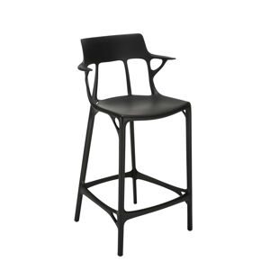 Kartell - AI Chaise de bar recyclée, SH 65 cm, noir - Publicité