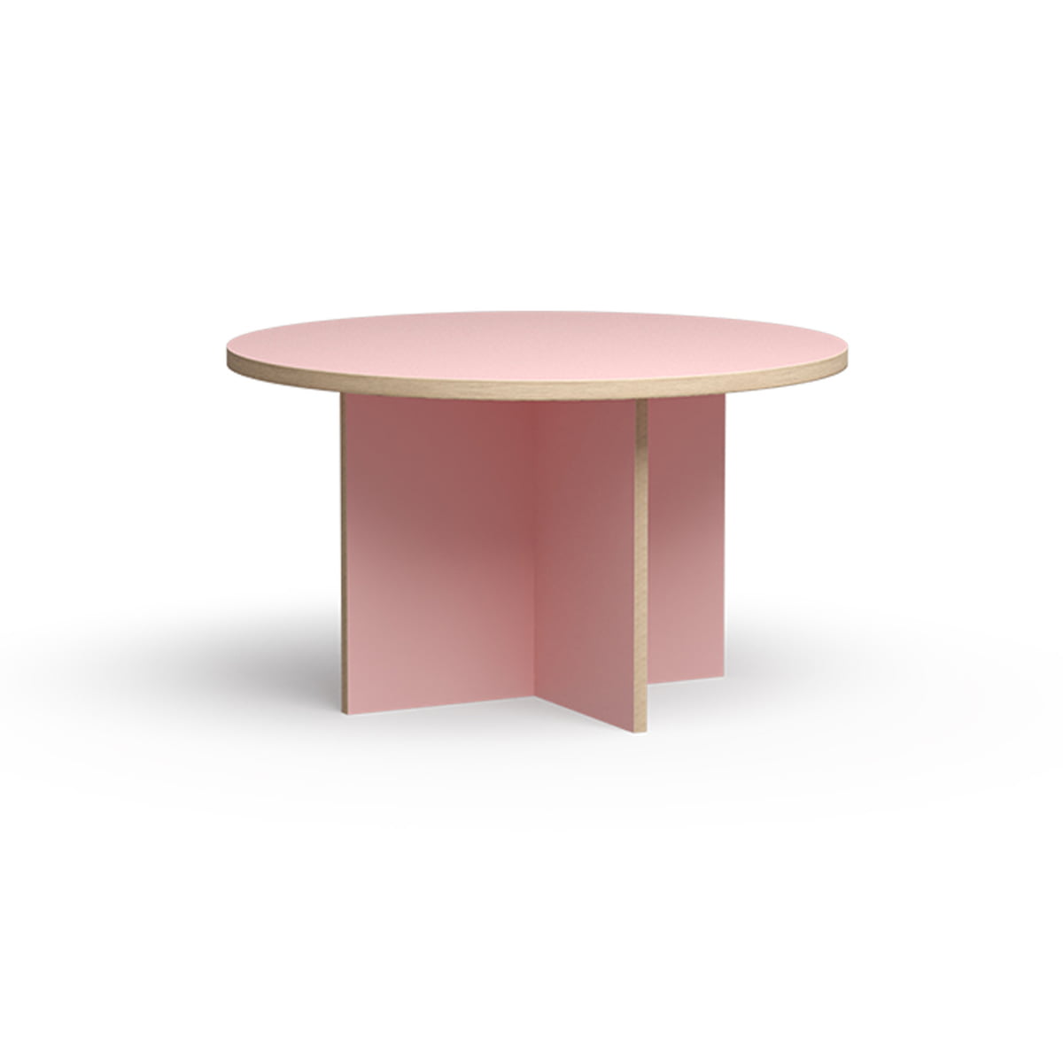 HKliving - Table de salle à manger, Ø 130 cm, rose