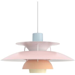 Louis Poulsen - PH 5 lampe suspendue, bleu / rose / pêche