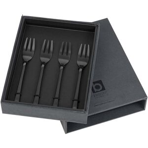 Broste Copenhagen - Hune Fourchette à gâteau, titane mat noir (4 pcs.)