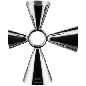 Alessi - The Tending Box Quadri Combo Gobelet doseur, acier inoxydable